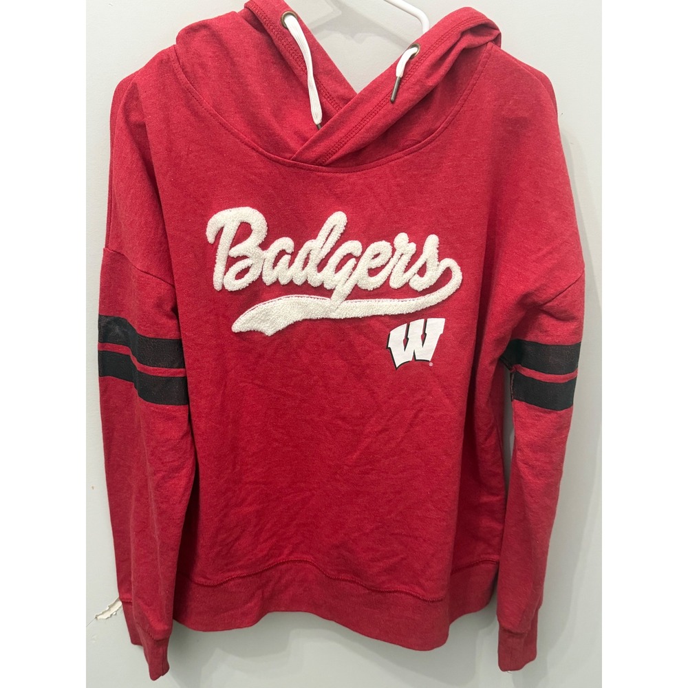 Gen 2 Wisconsin Badgers Juniors XL Crossover Hoodie Red Raised Script Logo
